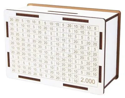 Zdjęcie produktu dla Skarbonka wykreślanka 2000 złotych