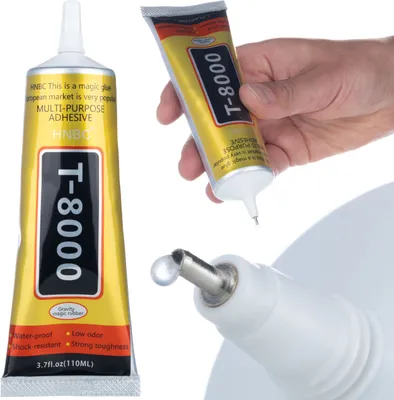 Produktbild von Rosfix T-8000 – Universalkleber 110ml | Präzise Applikation, hohe Flexibilität | Für Elektronikreparaturen, Schmuckherstellung, Haushalt