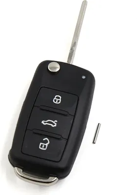 Produktbild von Autoschlüssel Hülle Schlüsselhülle Cover Fernbedienung Schlüsselgehäuse Ersatz Klapp Schlüssel Hülle für VW Beetle Caddy Jetta