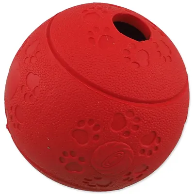 Obrázok produktu pre Lopta DOG FANTASY na pamlsky červená 8 cm