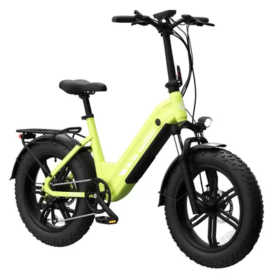 Produktbild von 48V 20Ah E Bike E Fatbike Elektrofahrrad 130KM Reichweite 7-Gang-Shimano Hydraulische Scheibenbremsen City E-Bikes & E-Hollandräder Grün