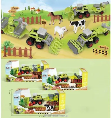 Obrázek produktu pro Zemědělská sada s kovovým vozidlem