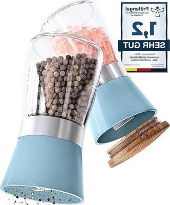 Productafbeelding van Famanu set van 2 zout- en pepermolens met keramische maalwerken