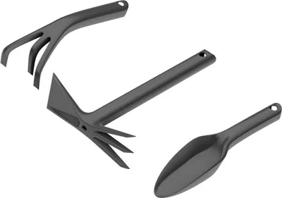 Immagine prodotto di Set di 3 attrezzi da giardino Basic Cellfast Vangatrice, coltivatore, zappa doppia