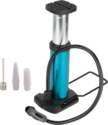 Produktbild von Fahrradfahrrad -Fußpumpe Mini Tragbarer Hochdruckboden Inflator Reifenluftpumpe (blau)