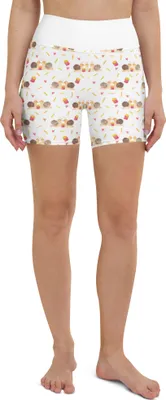 Produktbild von Mr. & Mrs. Panda Yoga Shorts Schnecken Liebe Größe XL - Weiß - Geschenk, Sportshorts Damen, glücklich, Freundin, Paar, Sportbekleidung, Yogabekleidung, Zufrieden, Pärchen