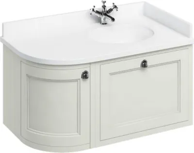 Immagine prodotto di Lavabo a parete Casa Padrino con cassetto e anta in marmo - Lavabo