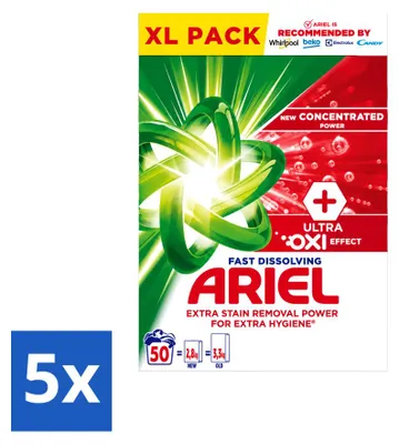 Produktbild von 5 x Ariel Oxi Vollwaschmittel - 2,8 kg - Vorteilspackung - 5 Stücke