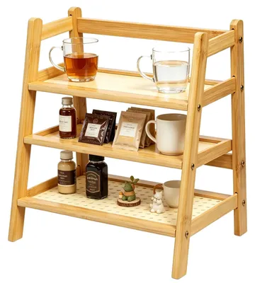 Produktbild von Omgoods – Bambus-Kaffeetassenhalter mit 2 Ebenen
