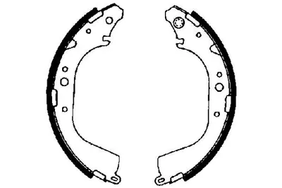 Produktbild von TEXTAR Bremsbackensatz Trommelbremse Hinten für TOYOTA HILUX III Pick-up (TGN1, GGN2, GGN1, KUN2, KUN1) 295mm 91041500