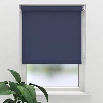 Produktbild von SOLUNA Tageslichtrollo T8 dunkelblau 115x190 cm inkl. Klemmträger
