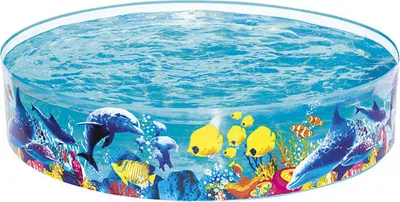 Produktbild von Bestway Starres Kinderbecken PVC Marina 183x38 cm +2 Jahre Garten 55030