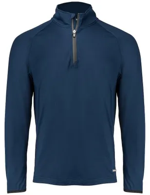 Immagine prodotto di Cutter & Buck - Felpa da uomo "Adapt" con zip a metà, modello ET892 (taglia 4XL), colore blu navy scuro