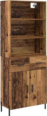 Image de Haut Armoire Bois Ancien 69,5 x 32,5 x 180 cm Bois d'ingénierie