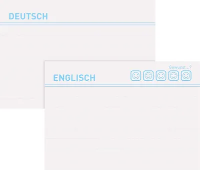 Immagine prodotto di Herlitz Karteikarte A8 Vokabeln liniert weiß Bl.Engel 100er
