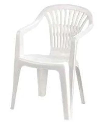 Immagine prodotto di Poltrona Da Giardino "Lyra" Bianca - cm.56x57x80h. - peso kg.2,75