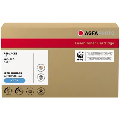 Produktbild von AgfaPhoto Toner APTHP2031AE wie HP W2031A cyan