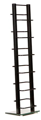 Obrázok produktu pre DESIGNOVÝ STOJAN NA CD „TOWER“ | čierny, 92 cm, kov | na 85 CD