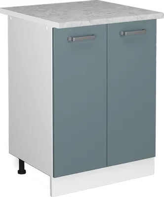 Obrázok produktu pre Spodná skrinka Vicco R-Line Modrošedá 60 cm s dvierkami, s pracovnou doskou, Model 41740
