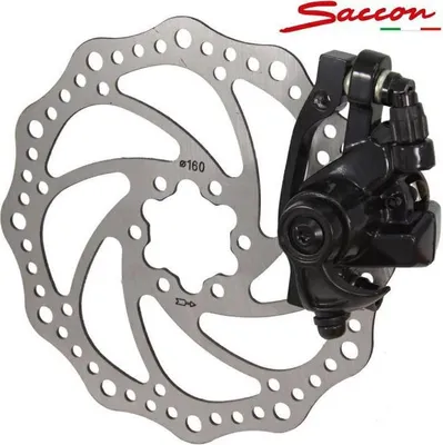 Obrázek produktu pro Brzda kotoučová Saccon přední mechanická s kotoučem 160mm