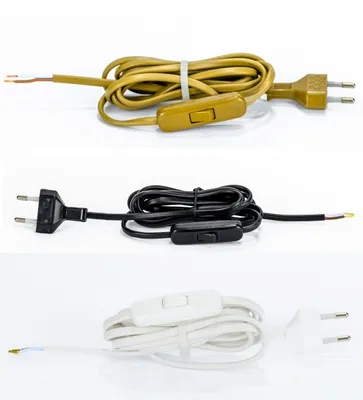 Produktbild von Euro Anschlußleitung 2m Kabel mit Eurostecker mit Schalter