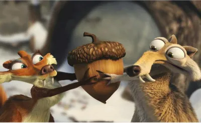 Image de INPainting BY NUMBERS WITH FRAME Ice Age Scrat and Scratte 50x40 cm