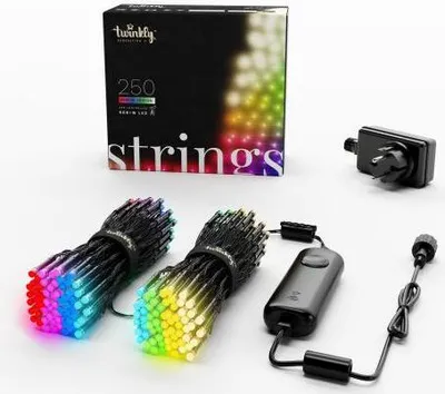 Zdjęcie produktu dla TWINKLY Strings 250 Special Edition (TWS250SPP-BEU) Inteligentne oświetlenie choinkowe 250 LED RGB+W 20 m