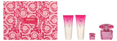 Produktbild von Edp-Spray 90 ml / Duschgel 100 ml / Körperlotion 100 ml / Edp 5 ml – Versace Bright Crystal Absolu Geschenkset