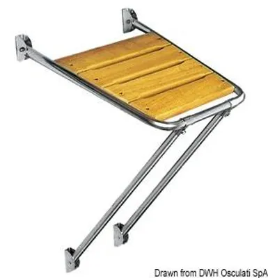 Produktbild von Heckplattform ohne Leiter 58 x 52 cm AISI 316 Osculati 48.420.04