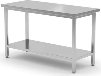 Image de HENDI Table de travail centrale - vissée, Kitchen Line, 1600x700x(H)850mm