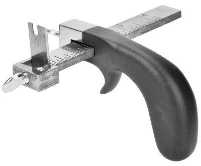 Lederriemschneider mit Aluminiumgriff, verstellbar, bis 10 cm