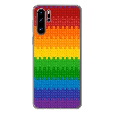 Produktbild von MuchoWow® Handyhülle Schutzhülle Hülle für Huawei P30 Pro Patoon - Regenbogen Silikon Softcase Handy Hülle - Schutzdeckel