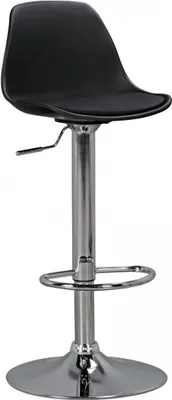 Produktbild von KORSIKA, Barhocker Kunstleder Schwarz, Hocker Sitzhocker Tresenhocker, Design Barstuhl Tresenstuhl Barmöbel