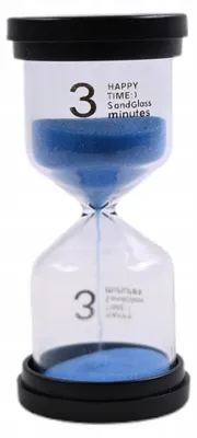 Produktbild von Sanduhr 3 Minuten Eieruhr Zahnputzuhr für Kinder Küchentimer Präziser Kurzzeitmesser