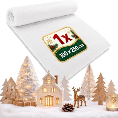 Productafbeelding van Sneeuwmat voor kerstdecoratie - Kunstsneeuw voor decoratie