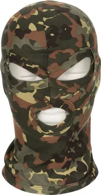 Produktbild von MFH Balaclava, 3-Loch, dünn, 100 % Baumwolle, flecktarn