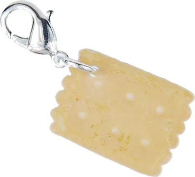 Produktbild von Butterkeks Charm Anhänger Bettelarmband Miniblings Charms Essen Lebensmittel