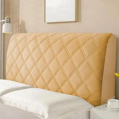Kopfteilbezug, Stretch, staubdicht, 150 cm, Braun