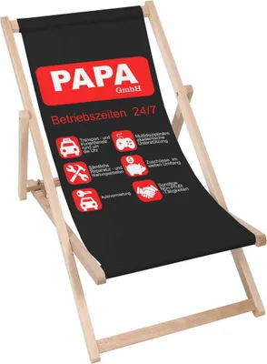 Immagine prodotto di Lettino Dreamroots pieghevole in legno, legno di faggio fino a 130 kg, lettino pieghevole con regolazione dell'inclinazione dello schienale in 3 fasi, Papa GmbH