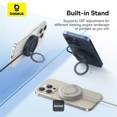 Image de Baseus Chargeur magnétique sans fil Simple Mini4 Qi2 15W or