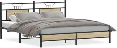Immagine prodotto di vidaXL Struttura letto senza materasso rovere Sonoma 183x203 cm materiale a base di legno