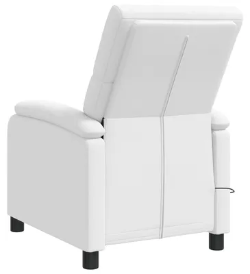 Produktbild von vidaXL Massage Relaxsessel Weiß Kunstleder