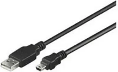 Produktbild von Microconnect USBAMB51, 1 m, USB A, Mini-USB B, USB 2.0, Schwarz