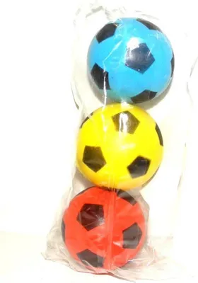 Produktbild von Adriatic Foamballjes Set/3 D70 Football Dec.