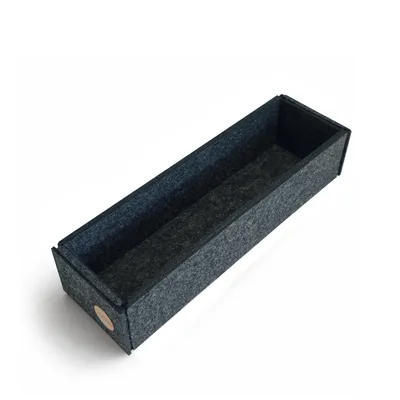 Produktbild von Aufbewahrungsbox CLEAN Filz 30 x 9 x 7 cm ohne Deckel in anthrazit meliert