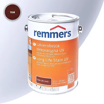 Obrázek produktu pro REMMERS UV+ Lazura - dekorativní lazura na dřevo 2.5 l Teak