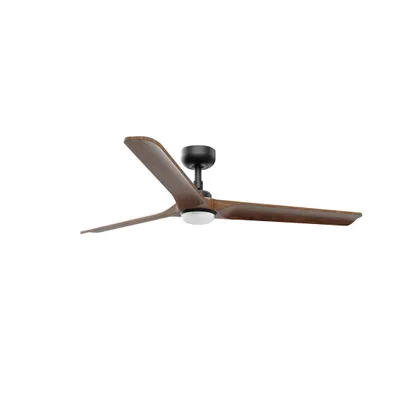 Image de Ventilateur de plafond à basse consommation avec éclairage LED et télécommande Heywood 132 cm Noir