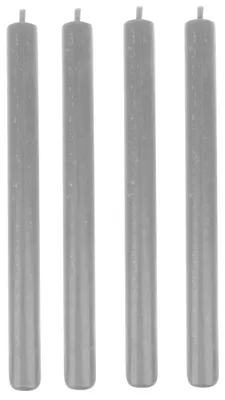 Produktbild von Leuchterkerzen Grau 250/22 mm, 4 Stück