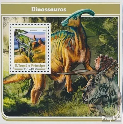 Produktbild von Briefmarken Sao Tome e Principe 2017 Mi Block 1258 (kompl. Ausgabe) postfrisch Dinosaurier