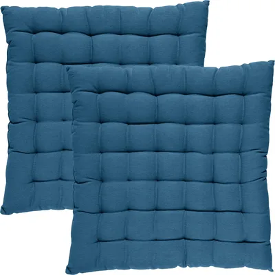 Produktbild von REDBEST Stuhlkissen Tulsa" 2er-Pack blau 40x40x3 cm"
